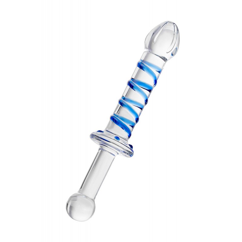 Фото Sexus Glass Двусторонний фаллоимитатор Sexus Glass, стекло, прозрачный, 22,5 см