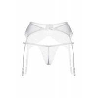 Фото SoftLine Collection, Польша Пояс для чулок и стринги кружевные SoftLine Collection, белый, M/L