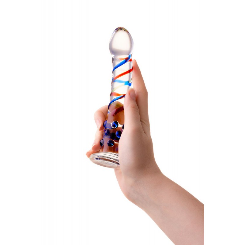 Фото Sexus Glass Нереалистичный фаллоимитатор Sexus Glass, стекло, прозрачный, 18 см