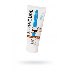 Съедобная смазка на водной основе HOT Superglide для орального секса со вкусом кокоса, 75 мл