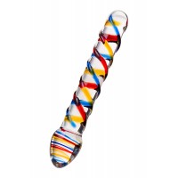 Фото Sexus Glass Двусторонний фаллоимитатор Sexus Glass, стекло, прозрачный, 19,5 см