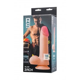 Фаллоимитатор на присоске RealStick Elite Zack, TPR, телесный, 18 см