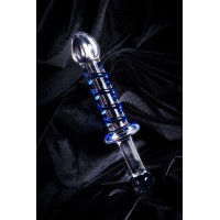 Фото Sexus Glass Двусторонний фаллоимитатор Sexus Glass, стекло, прозрачный, 22,5 см