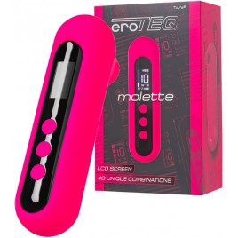 Вакуумно-волновой стимулятор клитора с вибрацией EroTeq Molette с LCD экраном