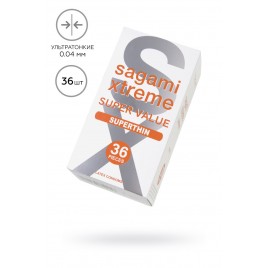 Презервативы Sagami, xtreme, 0.04, латекс, 19 см, 5,4 см, 36 шт.