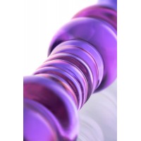 Фото Sexus Glass Двусторонний фаллоимитатор Sexus Glass, стекло, розовый, 22,5 см