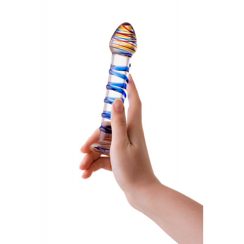 Изображение Sexus Glass Нереалистичный фаллоимитатор Sexus Glass, стекло, прозрачный, 18 см