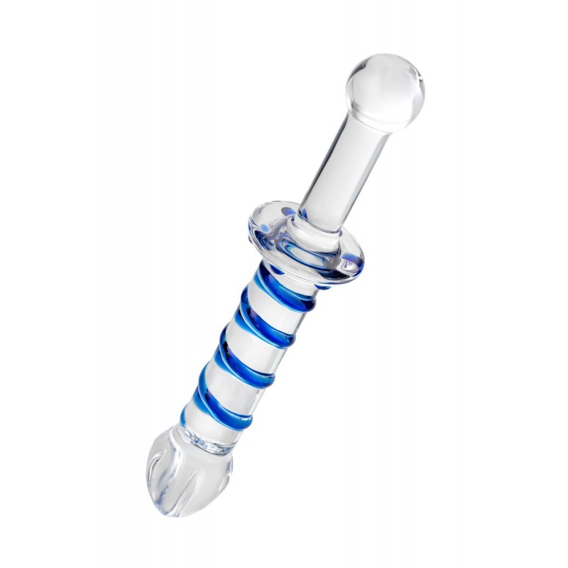 Фото Sexus Glass Двусторонний фаллоимитатор Sexus Glass, стекло, прозрачный, 22,5 см