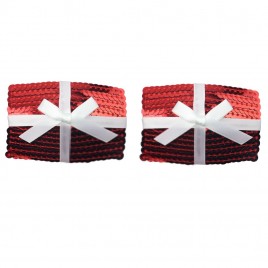 Пэстисы для груди Reusable Christmas Sequin Square Nipple Pasties