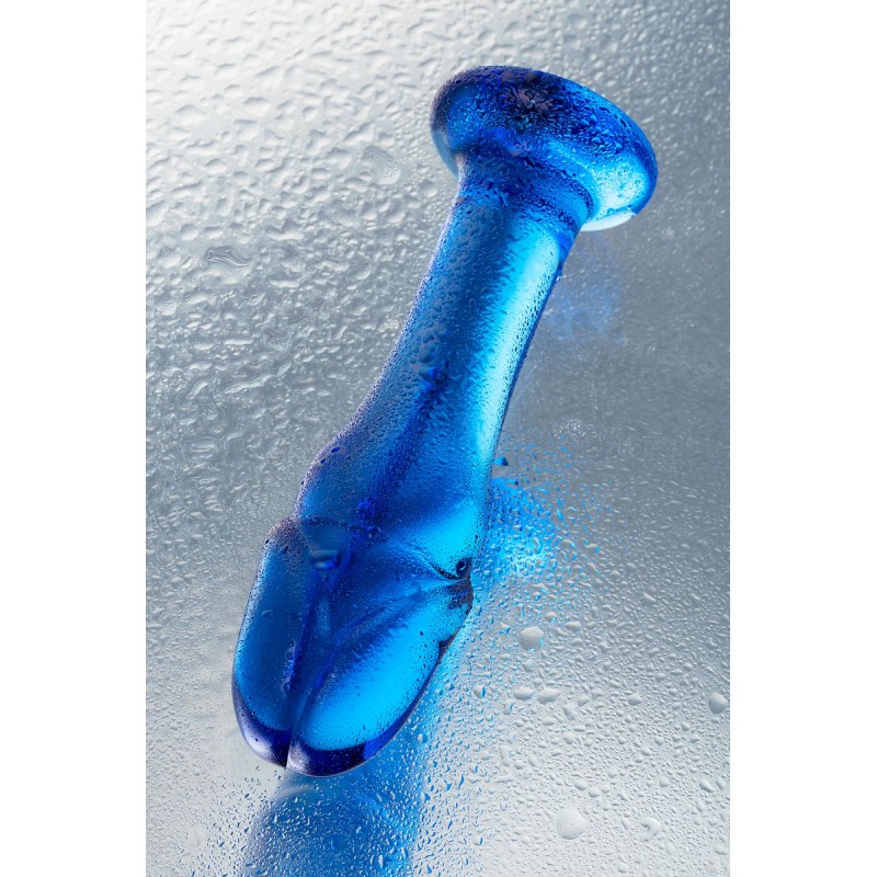 Изображение Sexus Glass Анальный фаллоимитатор Sexus Glass, стекло, синий, 13 см