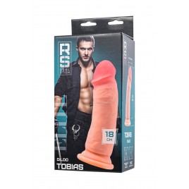 Реалистичный фаллоимитатор RealStick Elite Tobias, TPR, телесный, 18 см
