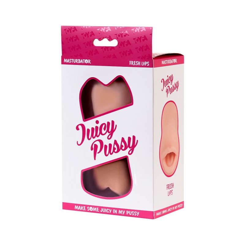 Фото Juicy Pussy by TOYFA Мастурбатор реалистичный Juicy Pussy by TOYFA Fresh Lips, рот, TPR, телесный, 14 см