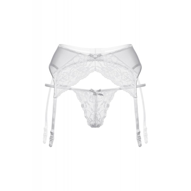 Фото SoftLine Collection, Польша Пояс для чулок и стринги кружевные SoftLine Collection, белый, M/L