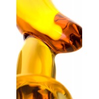 Изображение Sexus Glass Нереалистичный фаллоимитатор Sexus Glass, стекло, желтый, 17,5 см