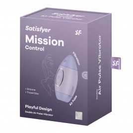 Вакуумно-волновой стимулятор клитора с вибрацией Satisfyer Mission Control фиолетовый