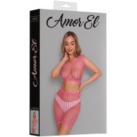 Amor EL, Испания Яркий комплект из топа и юбки (розовый) Amor EL, Испания Яркий комплект из топа и юбки (розовый)