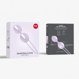 Вагинальные шарики FF Smartballs Duo, фиолетовые. 34101