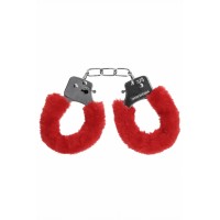 Металлические наручники с меховой обивкой Pleasure Handcuffs Furry