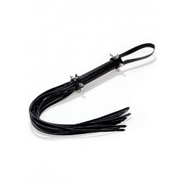 Многохвостая гладкая плеть (флогер) Spiked Leather Whip