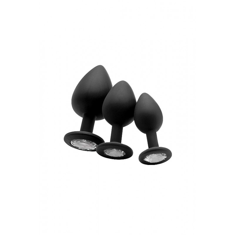 Shotsmedia, Голландия Анальная пробка с кристаллом Diamond Butt Plug (Large)