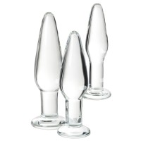 Набор анальных втулок из стекла Sexus Glass
