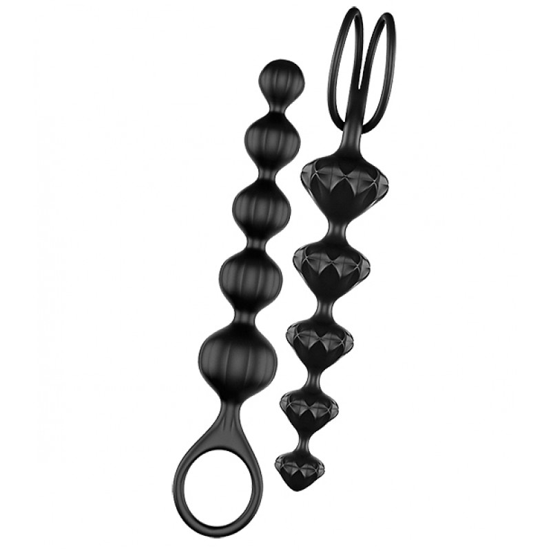 Набор анальных цепочек Satisfyer Love Beads, черные
