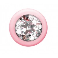 Анальная цепочка с кристаллом Emotions Buddy Pink