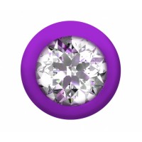 Анальная цепочка с кристаллом Emotions Buddy Purple