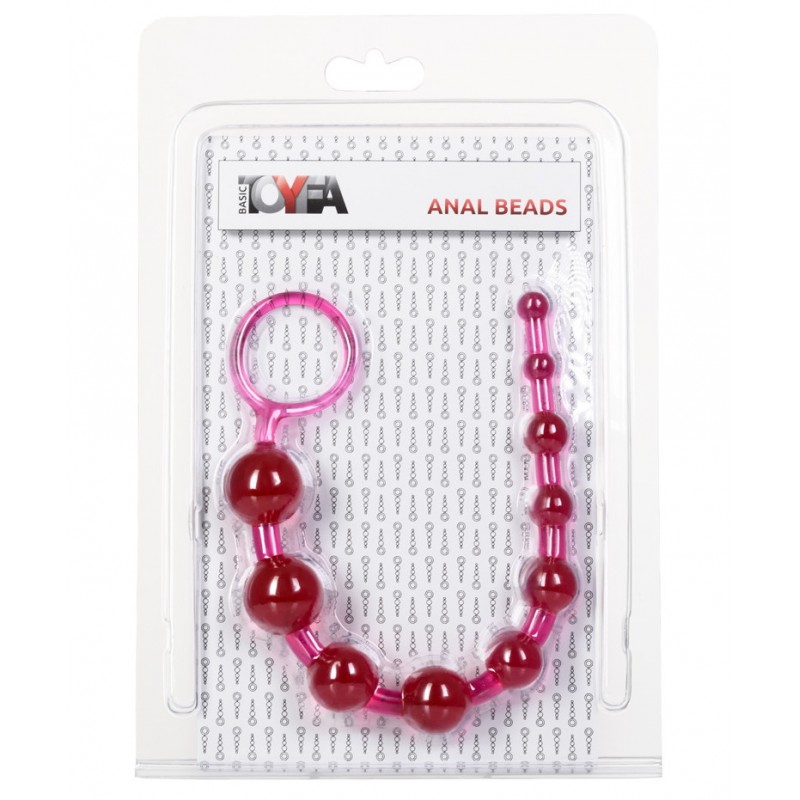Длинная анальная цепочка ToyFa Anal Beads 30 см