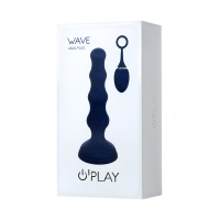 Анальная елочка Wave с вибрацией и c пультом дистанционного управления