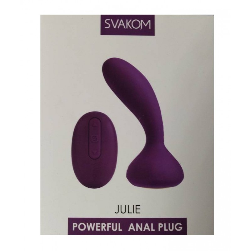 Фиолетовый вибростимулятор Svakom Julie с пультом дистанционного управления