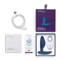 Анальная смарт-втулка с вибрацией We-Vibe Ditto синий