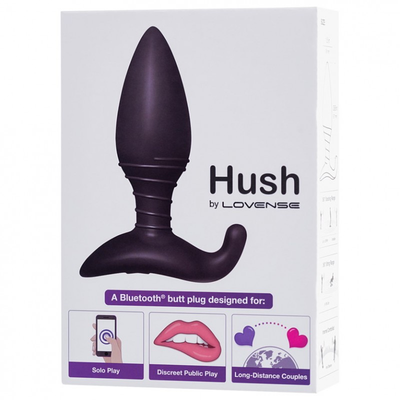 LOVENSE Анальная смарт-пробка Hush диаметр 3,8 см