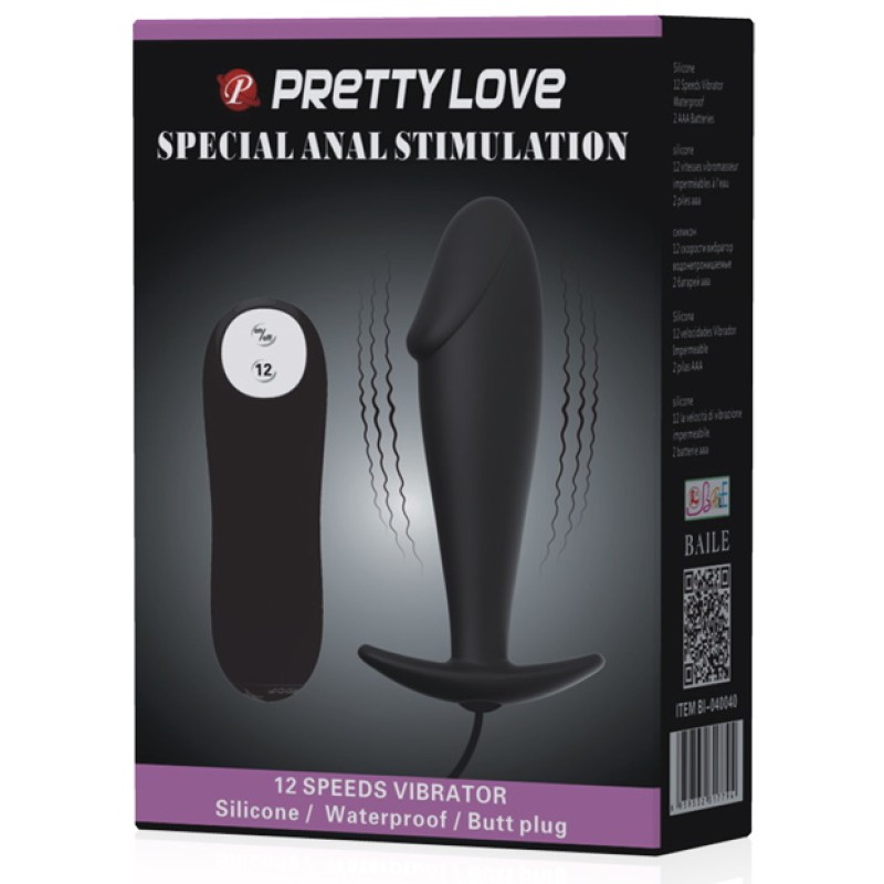 Анальная втулка с вибрацией Pretty Love Special Anal Stimulation