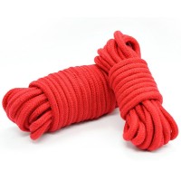 Хлопковая верёвка для бондажа красная 5 метров
