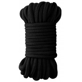 Хлопковая верёвка для бондажа черная 10 метров