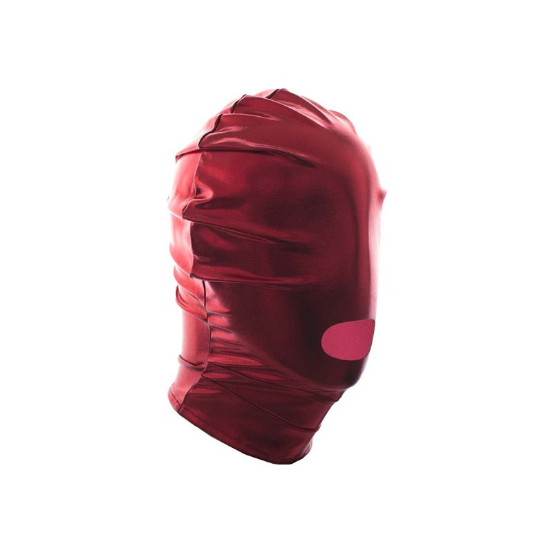 БДСМ маска красная с отверстием для рта