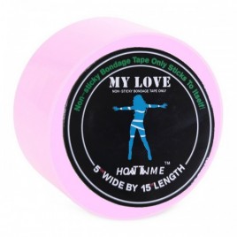 Светло-розовая бондажная лента My Love 15 м