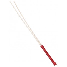 Двойной стек из ротанга с красной ручкой