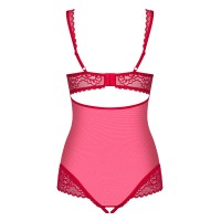 Красное боди с доступом и кружевными вставками Rougebelle L/XL