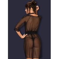 Прозрачный пеньюар с чокером Lucita L/XL