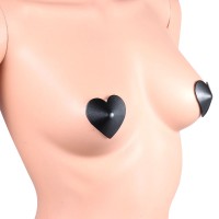 Фото KISSEXPO Черные металлические пэстисы сердечки