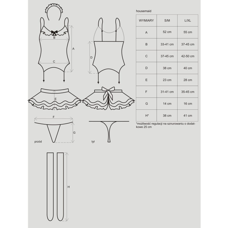 Костюм Горячая горничная Housemaid S/M