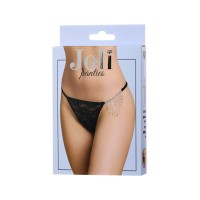 Трусики со стразами Joli Candice черные OS