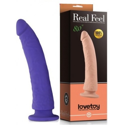 Фиолетовый фаллоимитатор Real Feel 20,3 см