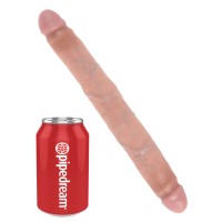 Двухсторонний фаллоимитатор King Cock Slim Double Dildo Flesh 31 см