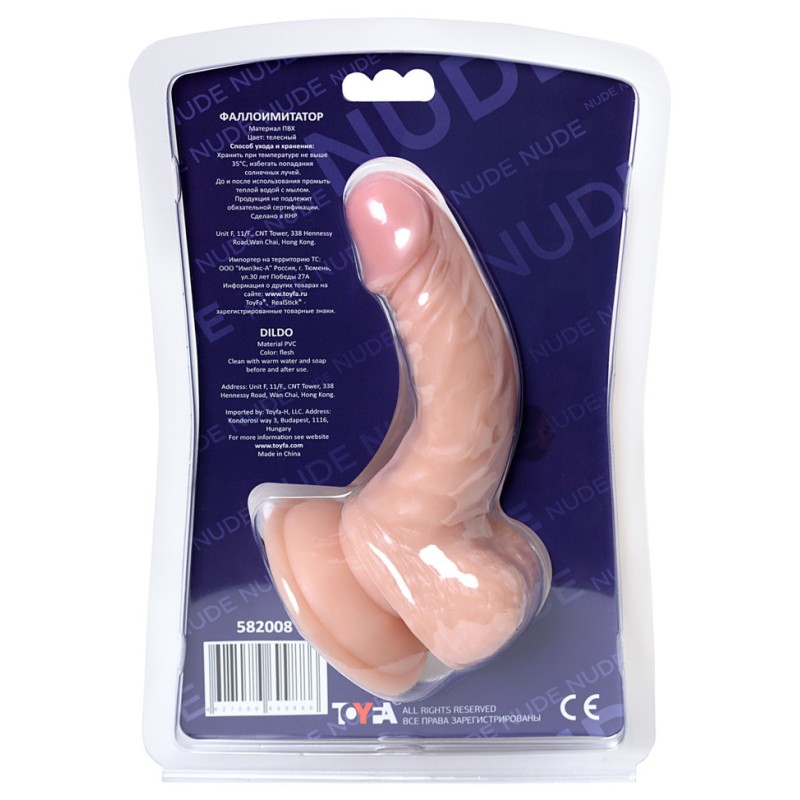 Реалистичный фаллоимитатор Toyfa Realstick Nude 15 см