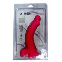 Изогнутый фаллоимитатор телесного цвета X-Men 22 см