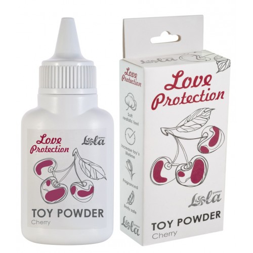 Пудра для игрушек Love Protection с ароматом вишни 15 гр