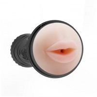Мастурбатор-ротик в колбе с 7 режимами вибрации Pink Mouth